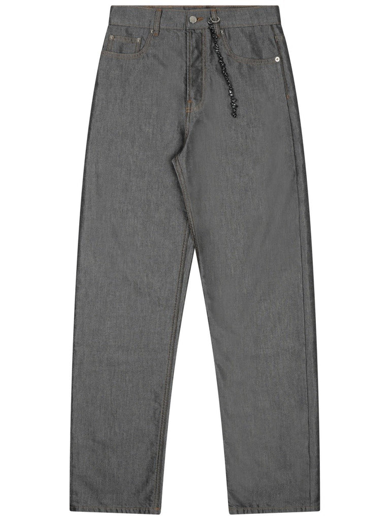 DENIM PANTS WITH CHAIN