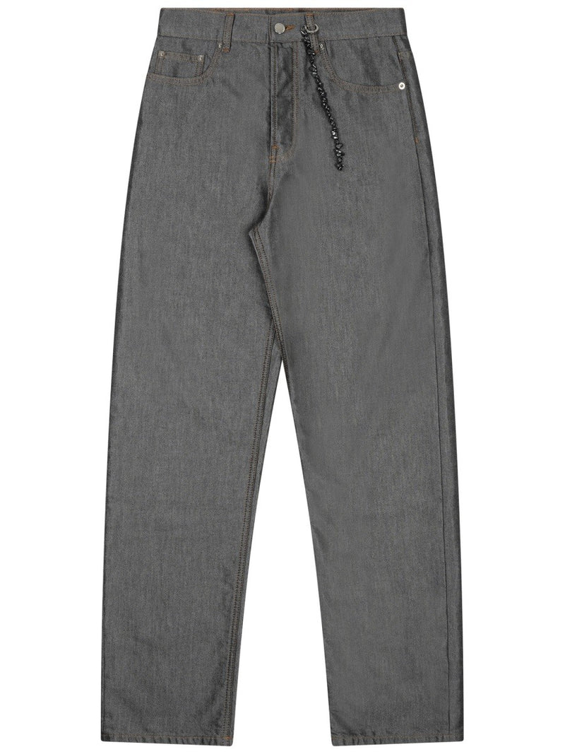 DENIM PANTS WITH CHAIN