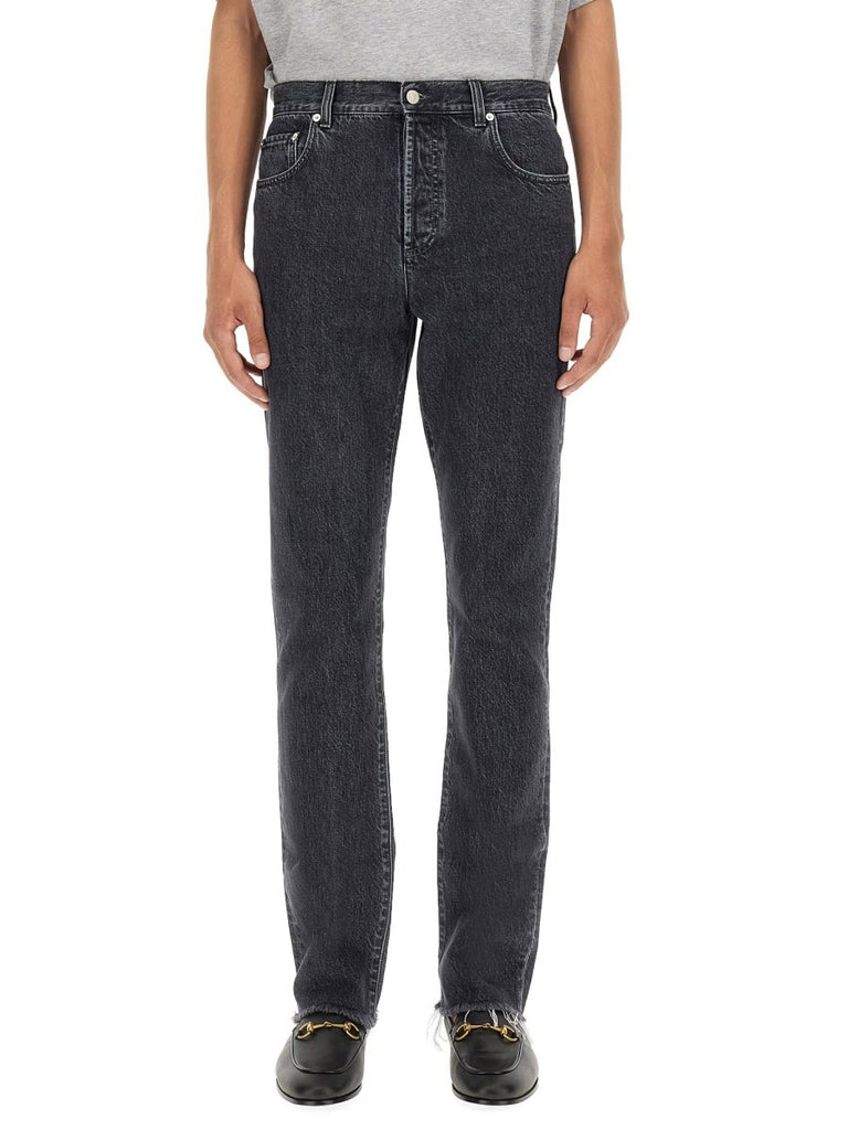 DENIM PANTS WITH LABEL