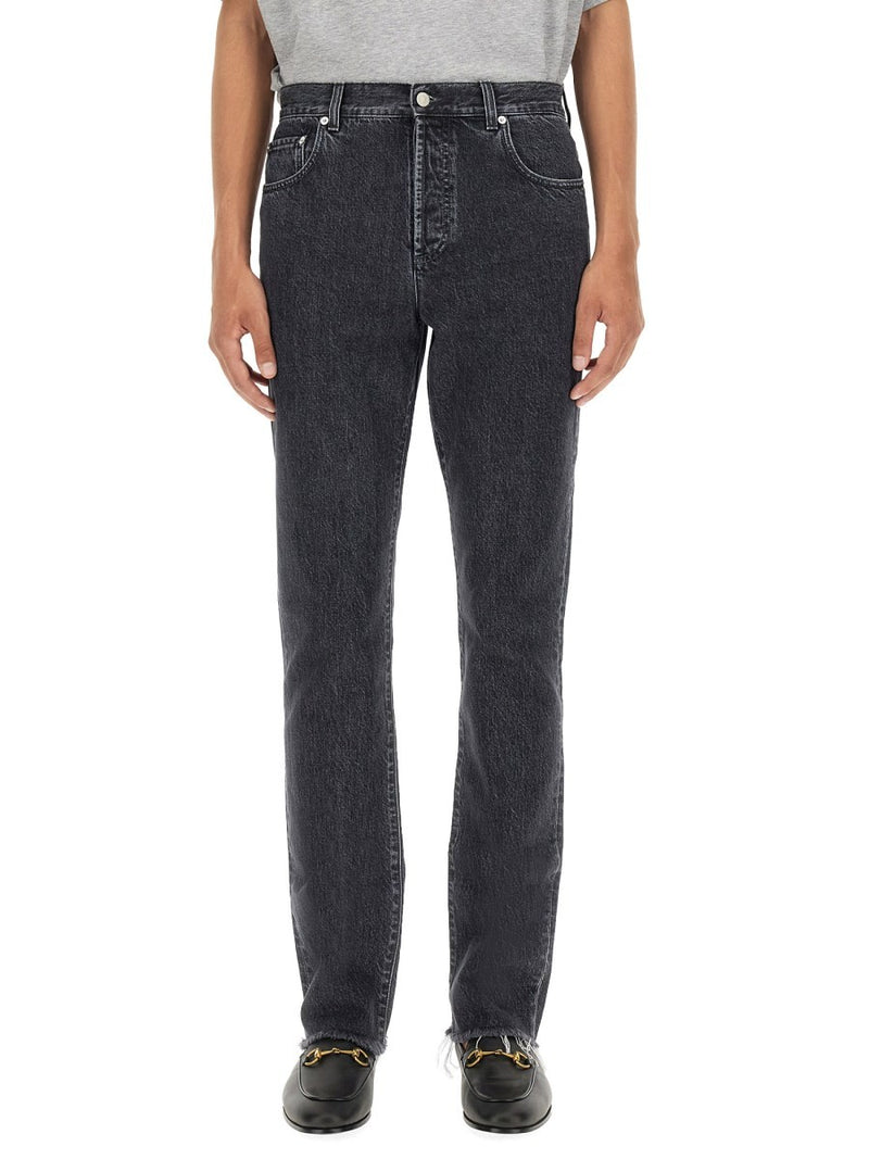 DENIM PANTS WITH LABEL