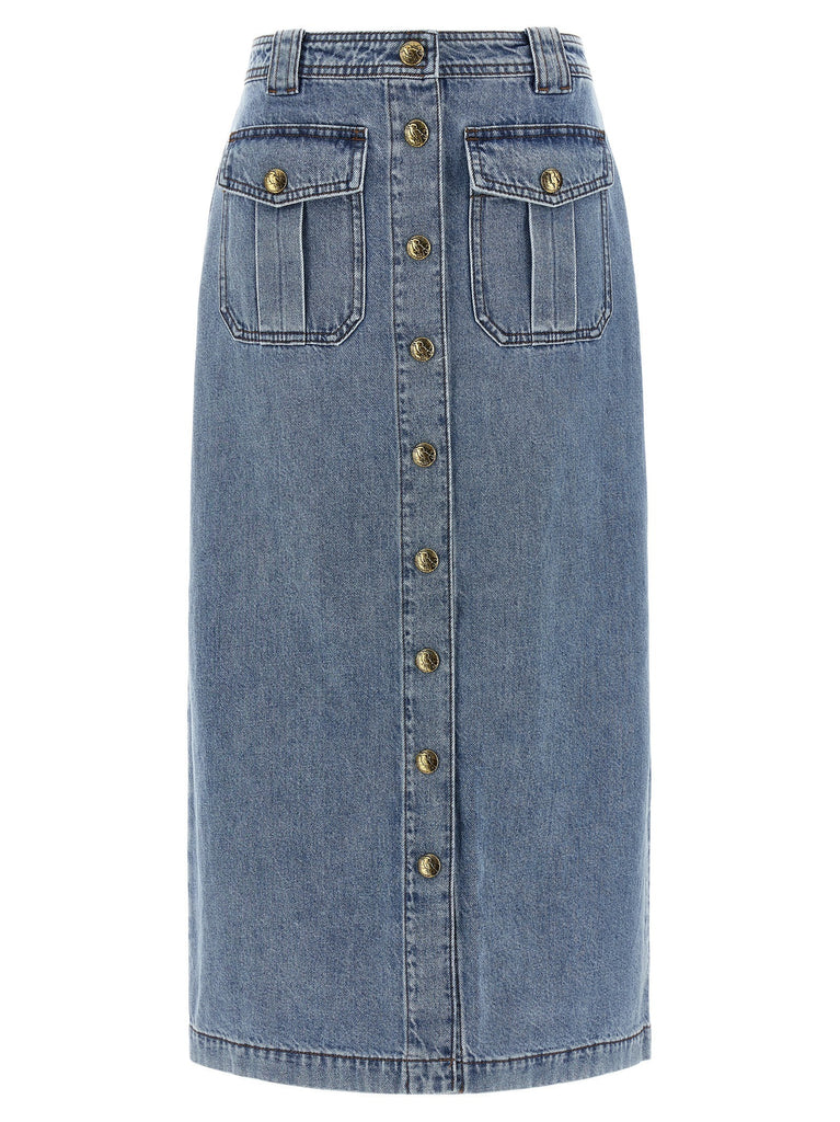 'Denim Pencil' skirt