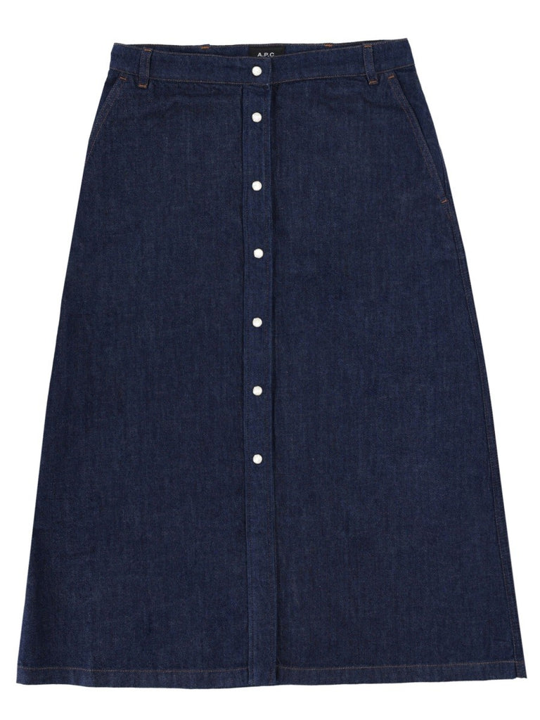 DENIM SKIRT WITH BUTTONS