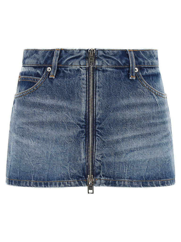 Denim skort