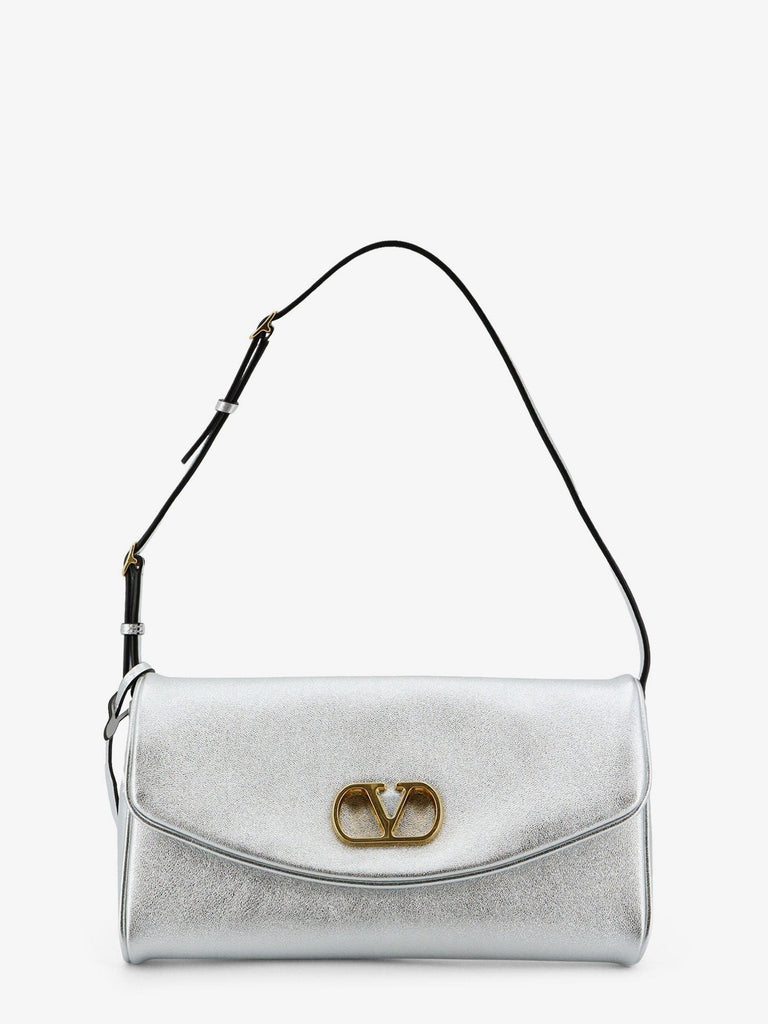 DeVain laminated leather shoulder bag