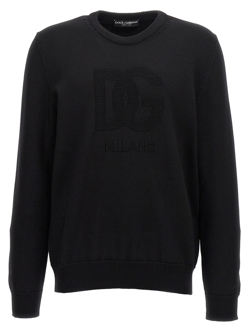 'DG' intarsia sweater