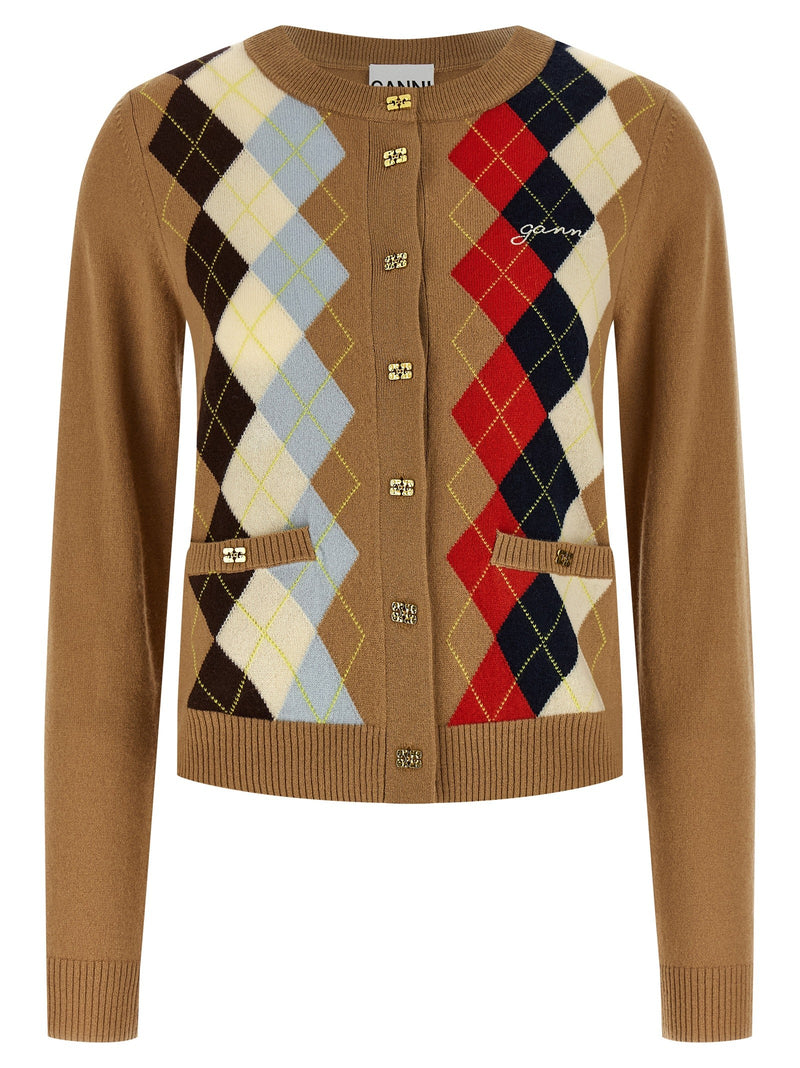 Diamond-shaped cardigan