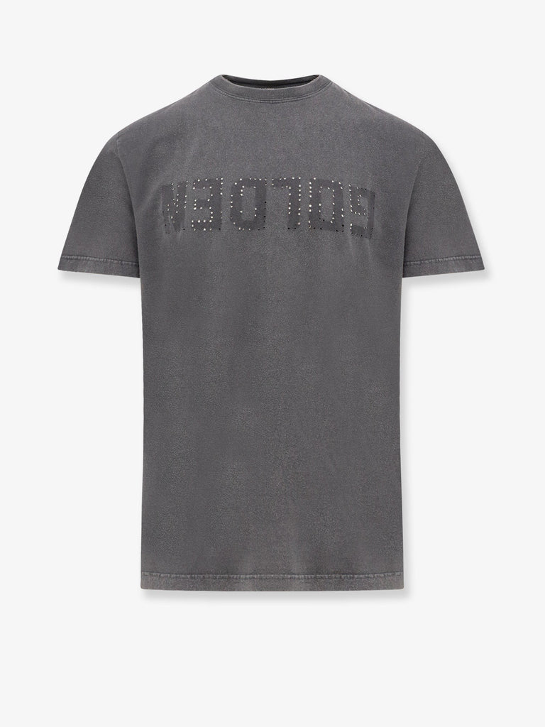 Distressed cotton t-shirt