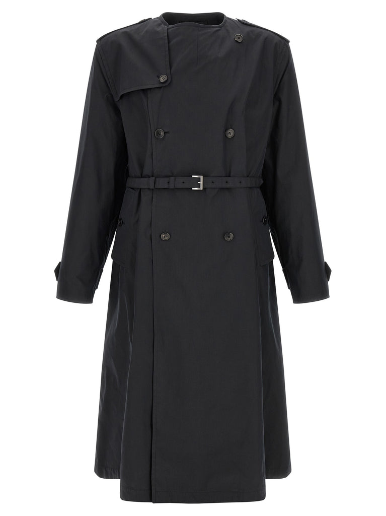 Double-breasted trench coat