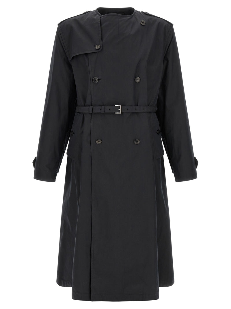 Double-breasted trench coat