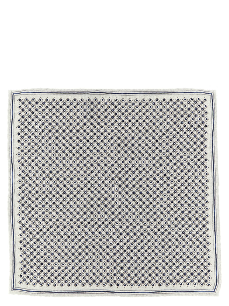 Double face silk pocket clutch bag
