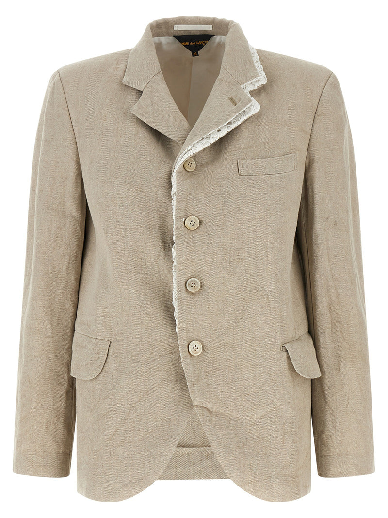 Double layer lapel blazer