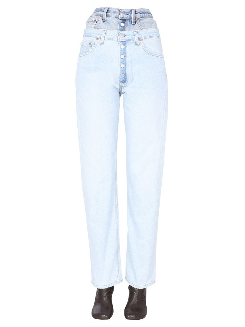 DOUBLE WAISTED JEANS