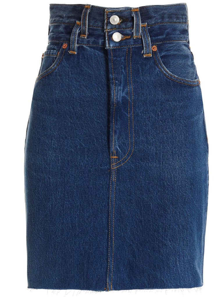 'Double Waisted Pencil' Re Done x Levi's skirt