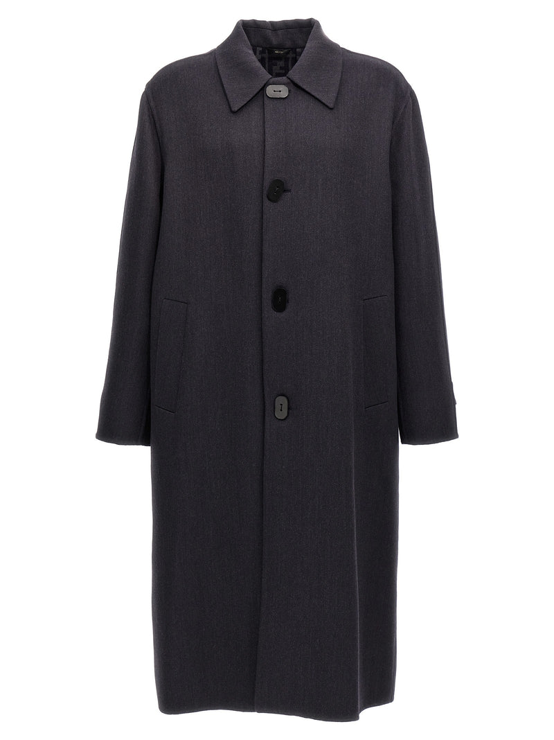Double wool coat