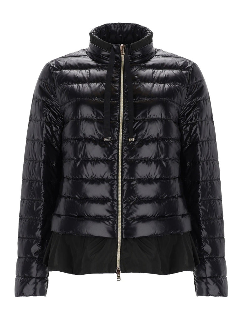 DOWN JACKET WITH RUFFLES