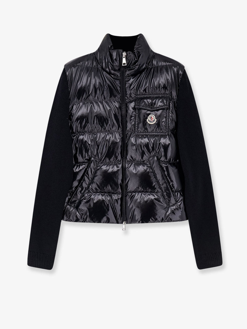 Down Jacket with virgin wool inserts