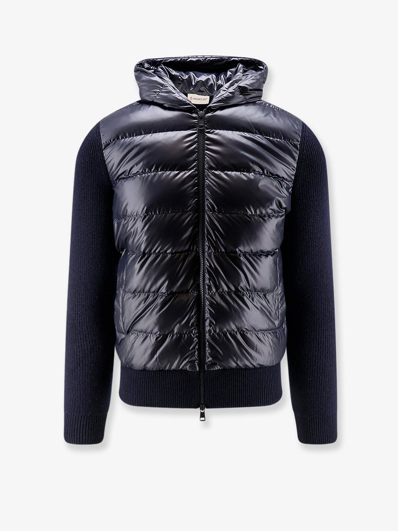 Down Jacket with virgin wool inserts