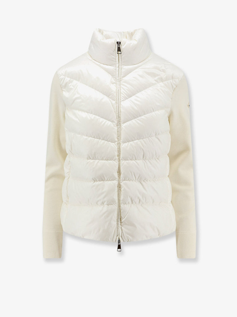 Down Jacket with virgin wool sleeves