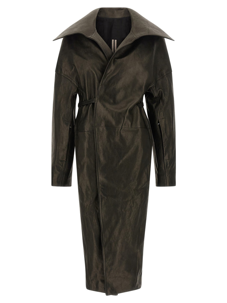 'Dracucollar Belted' coat