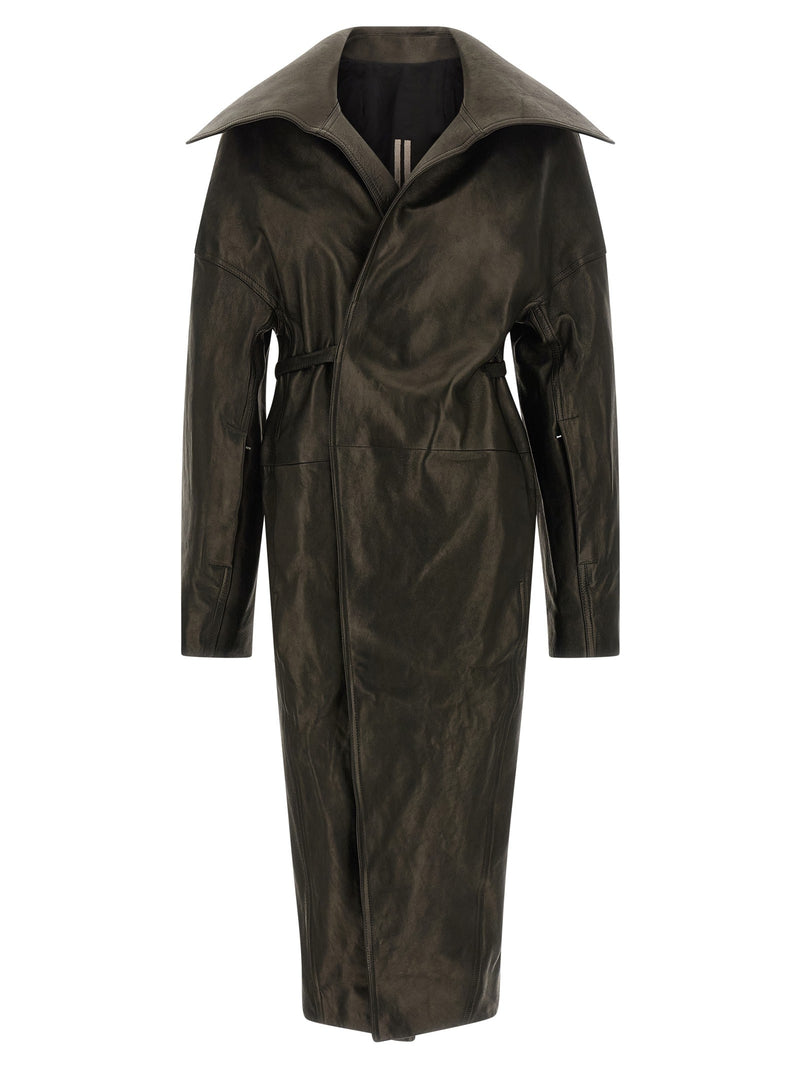 'Dracucollar Belted' coat