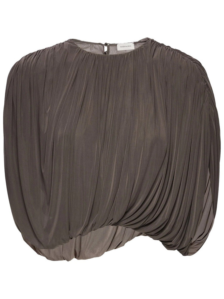 DRAPED CUPRO TOP