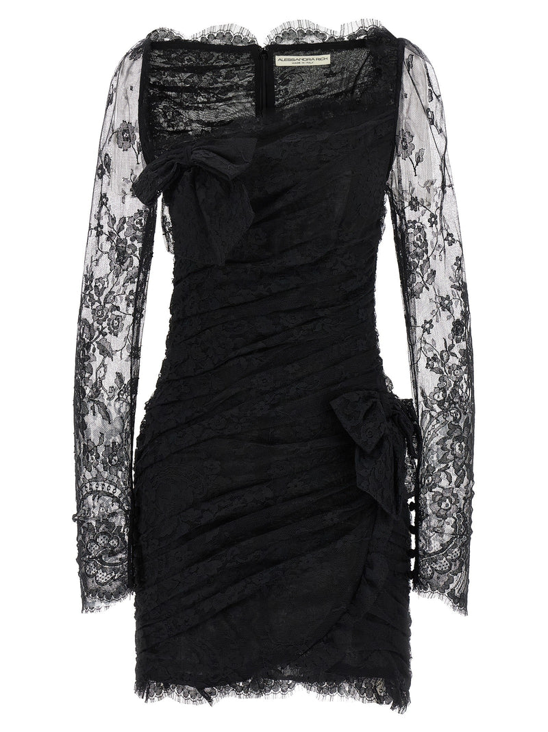 Draped dress.