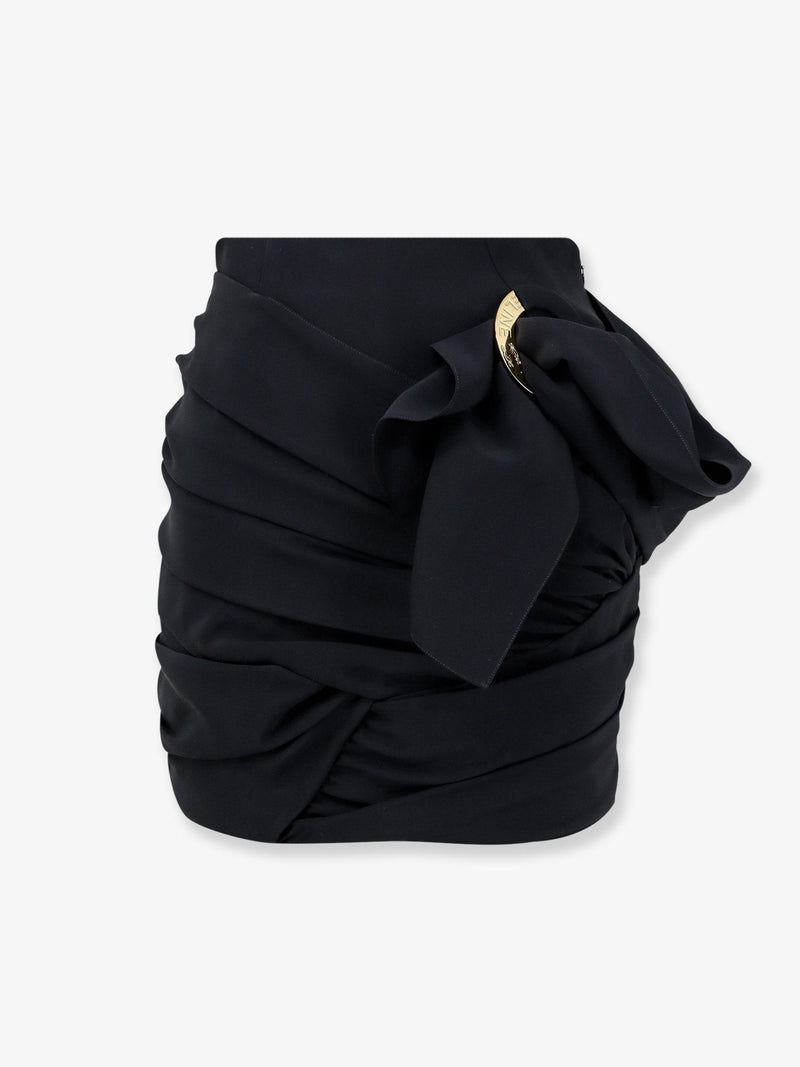 Draped mini skirt