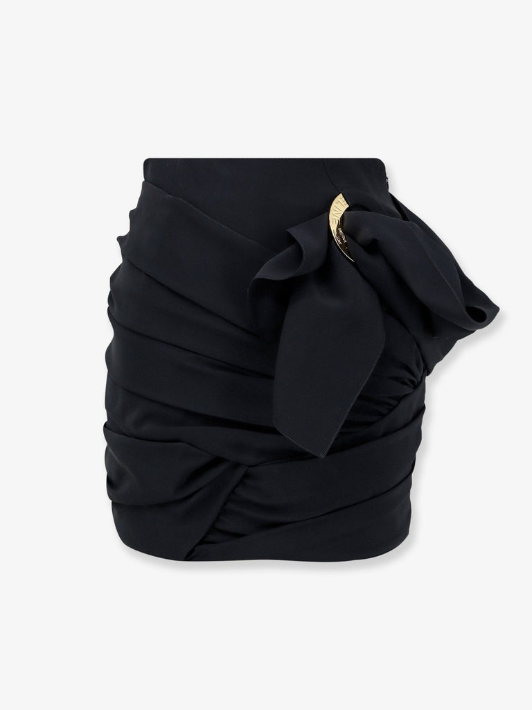 Draped mini skirt