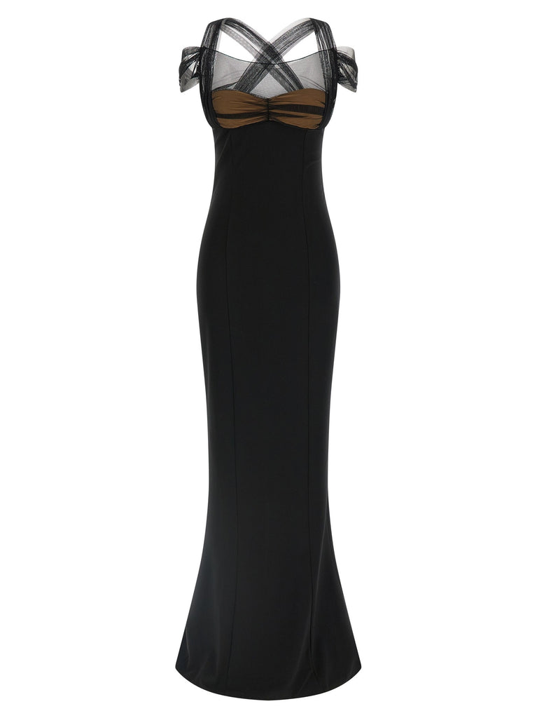'Draped Padded Cup Maxi' dress