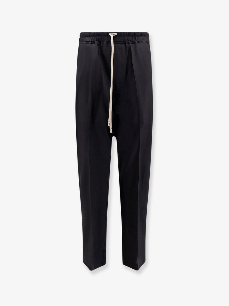 Drawstring Long certified virgin wool trousers
