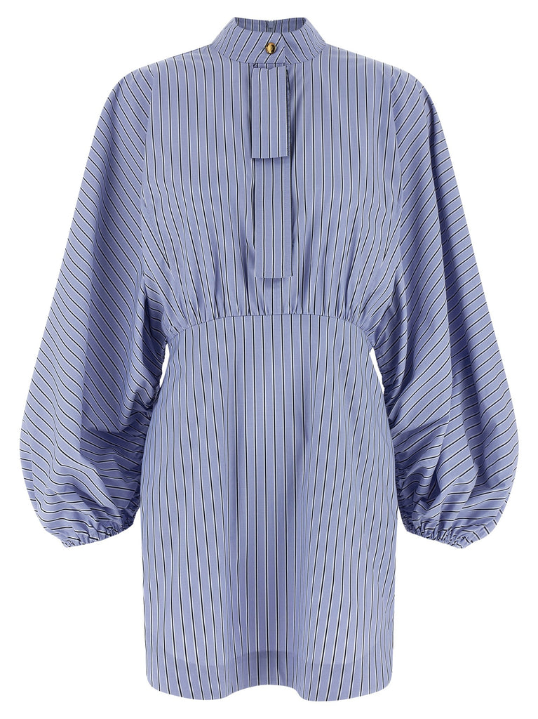 'Drawstring Stripe Mini' dress