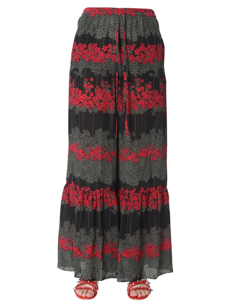 DREAMING PEONY PRINT TROUSERS