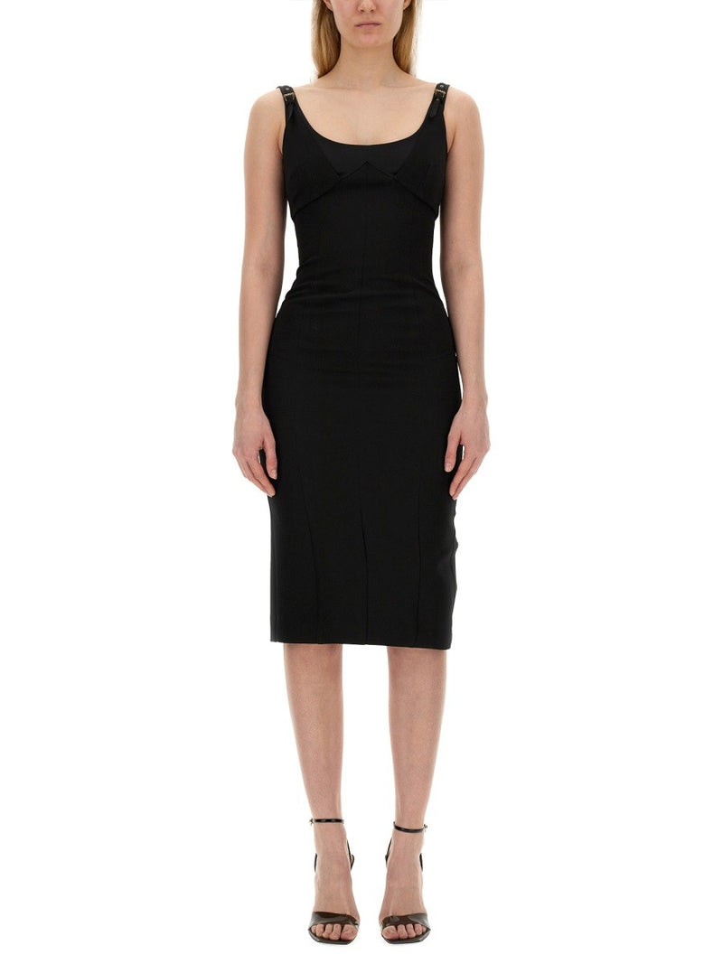 DRESS WITH BUCKLES