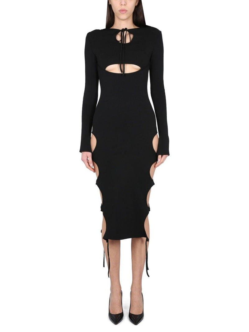 DRESS WITH CUT-OUT DETAILS