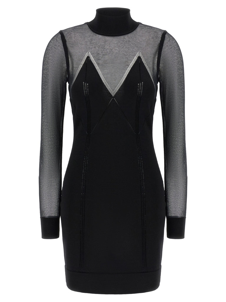 Dress with transparencies