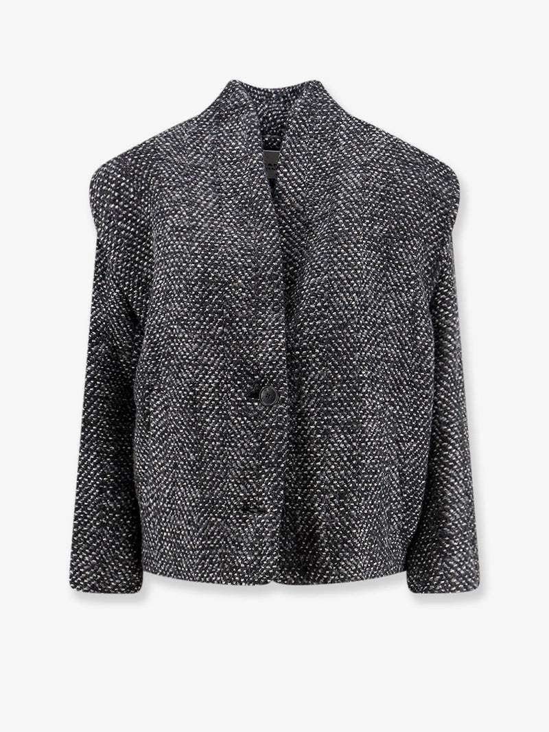 Drogo mélange fabric coat
