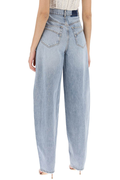 Zimmermann Replace With Double Quotecurved Leg Natural Jeans For   Light Blue