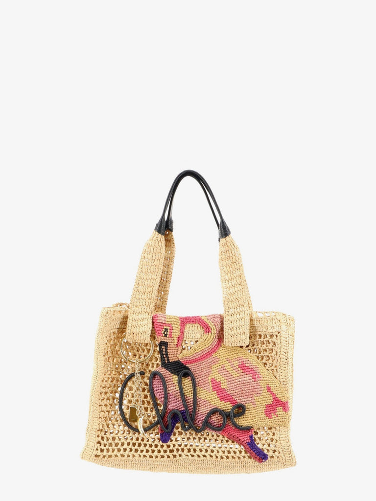 East-West Summer Banana Raffia Shoulder Bag