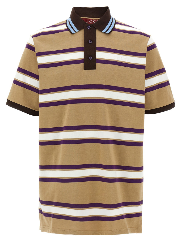 Embossed logo polo shirt