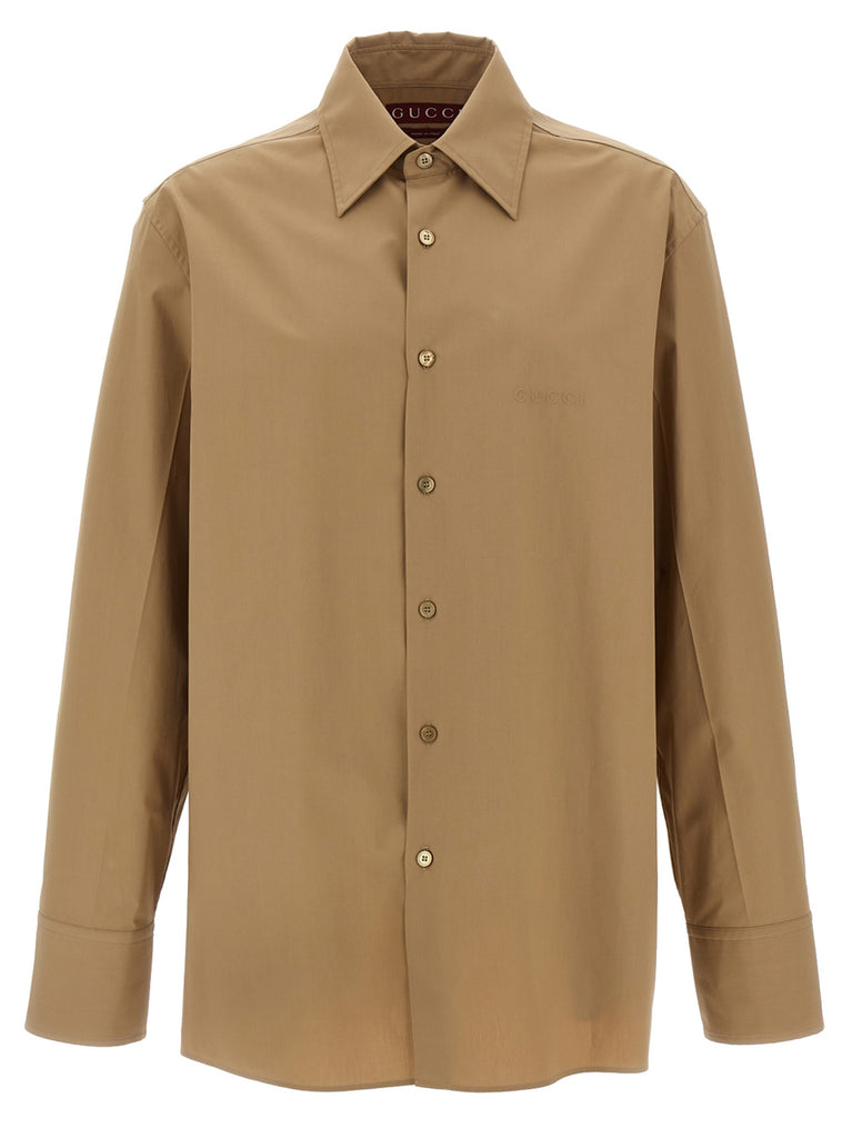 Embossed logo shirt