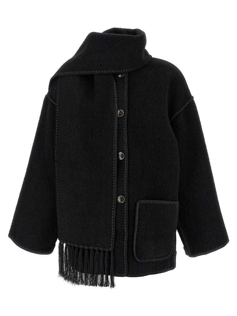 'Embroidered Scarf Jacket Harvest' coat
