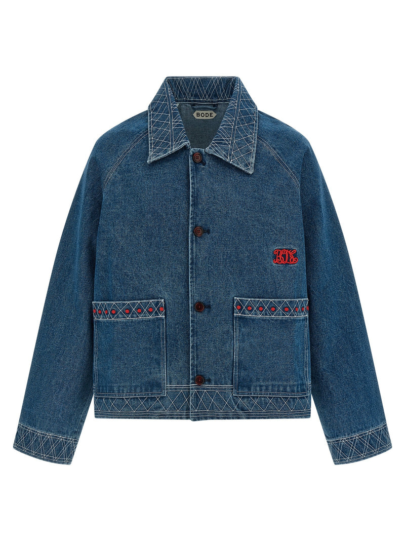 Embroidery denim jacket
