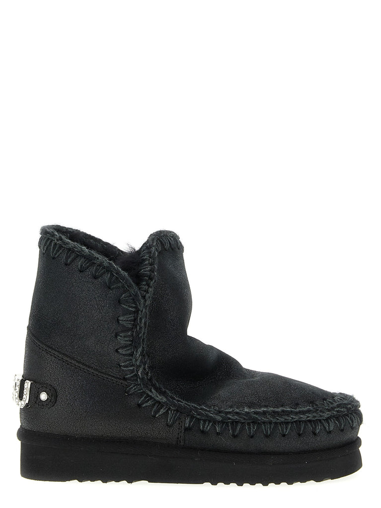 'Eskimo 18 Rhinestone Logo' ankle boots