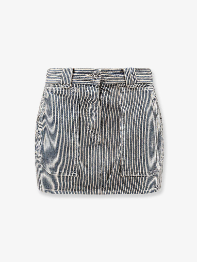 Estera cotton skirt with striped pattern