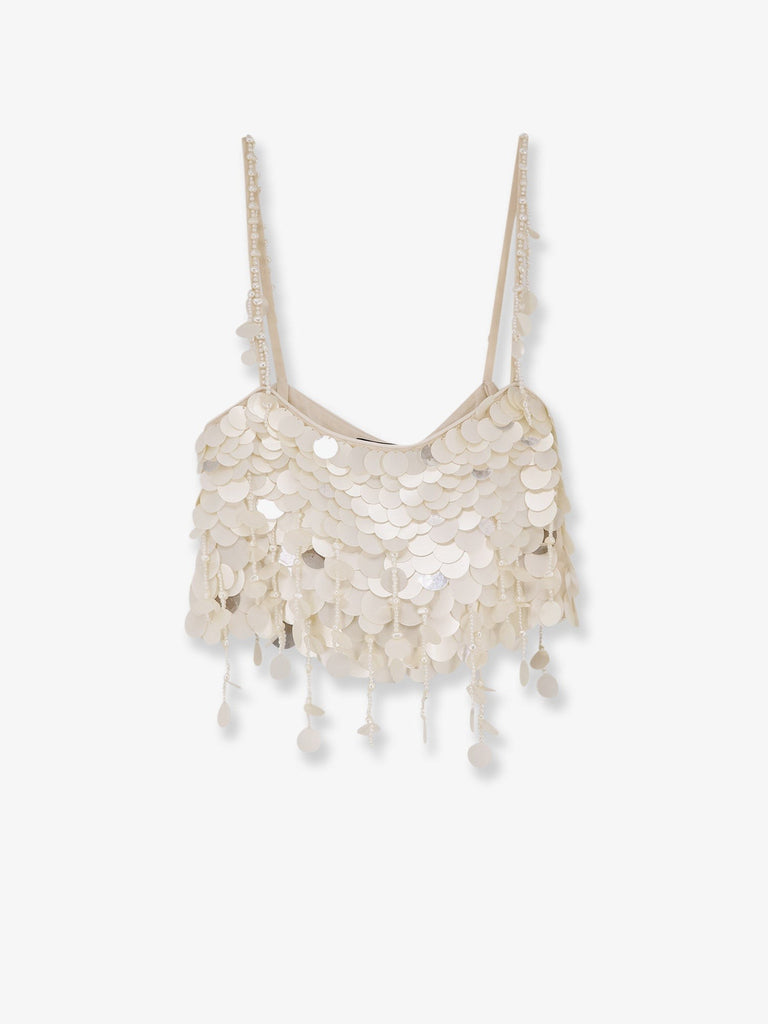 Eudora top with macro-sequins