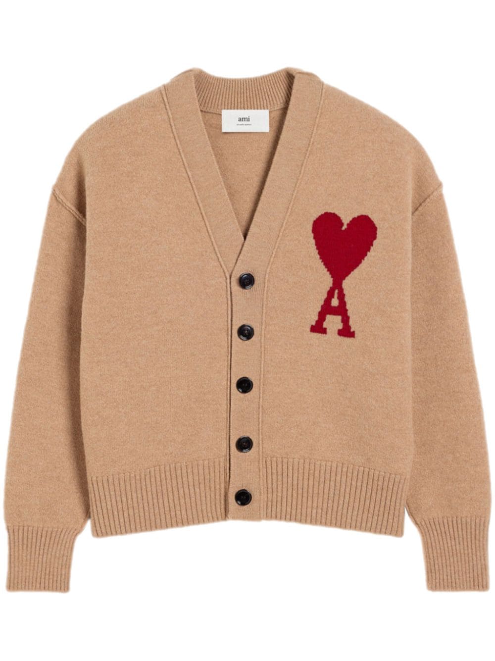 Ami Paris Sweaters Camel