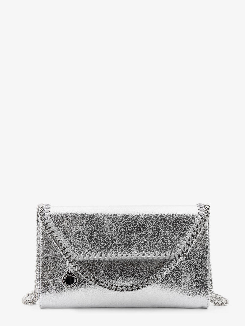 Falabella metallic fabric crossbody bag