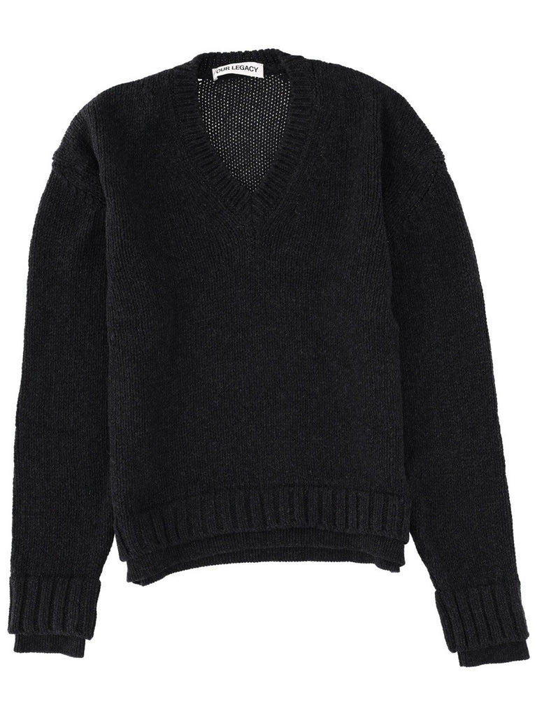 "FALSE V-NECK" SWEATER