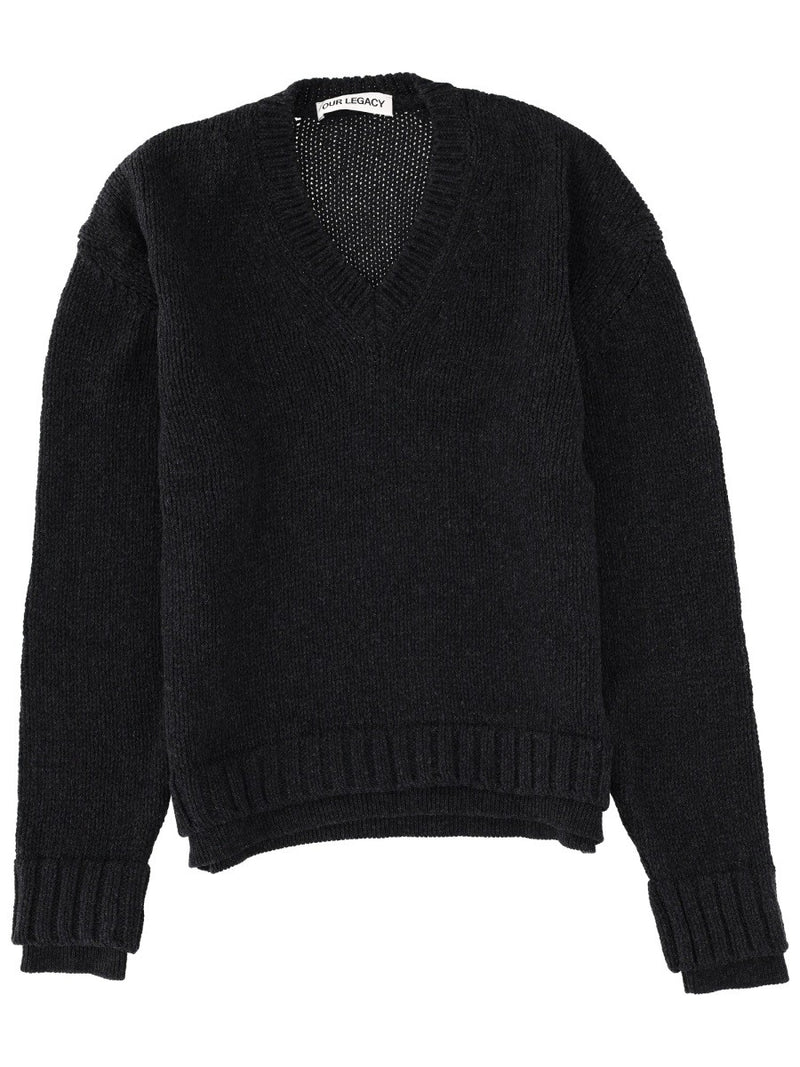 "FALSE V-NECK" SWEATER
