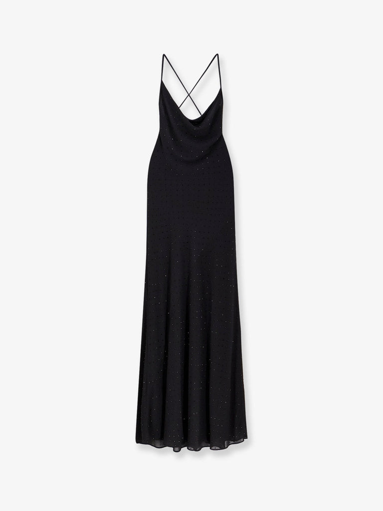 Farro long dress with rhinestones